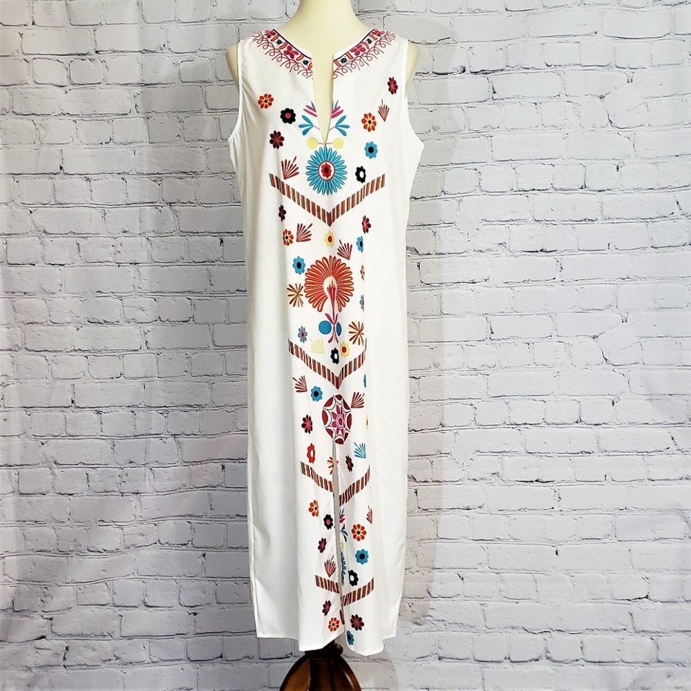 2 LEFT!  NWT GORGEOUS Ethnic Print Maxi - Picture 3 of 4